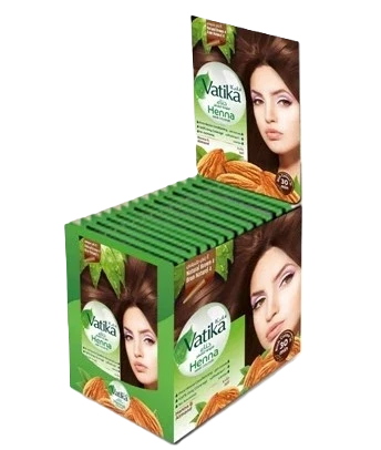 فاتيكا صبغة ملونة للشعر بالحناء والقهوة بني غامق،200 جرام(20 كيس)
