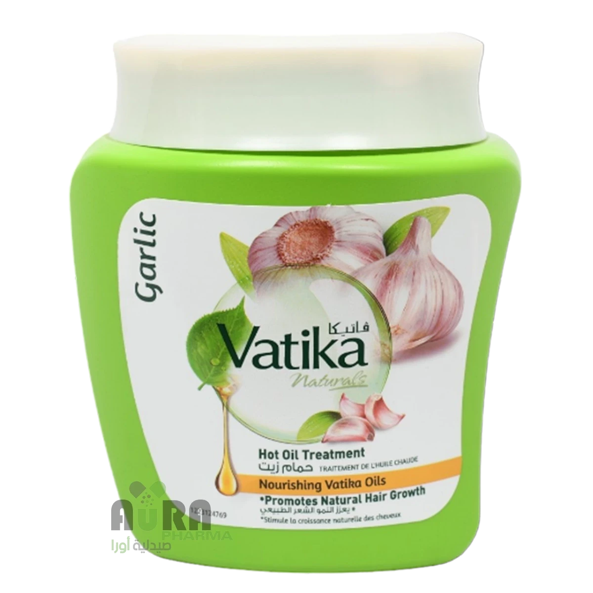 فاتيكا حمام زيت للعناية بالشعر بخلاصة الثوم , 1000 مل