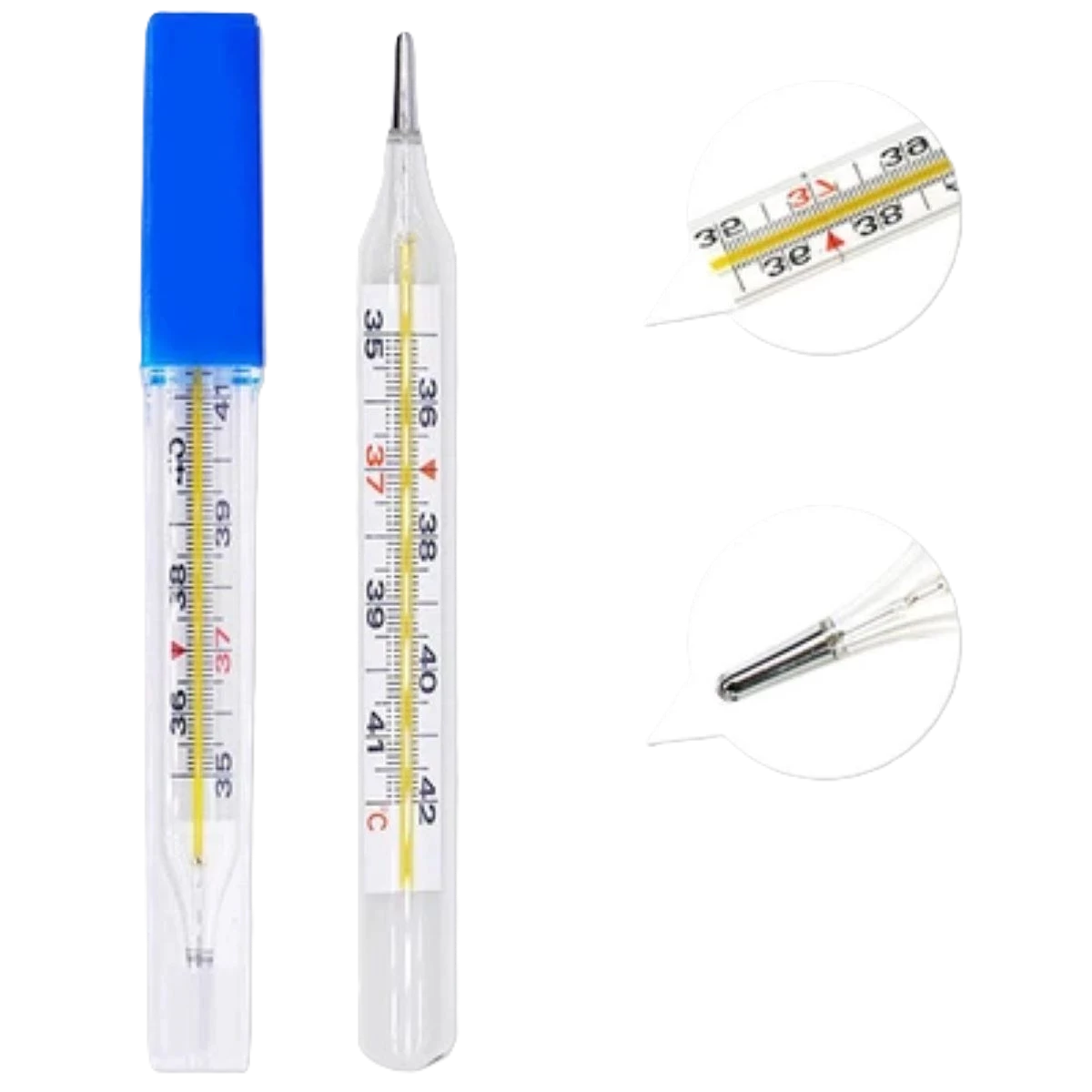 ترمومتر زئبقي 12 حبة