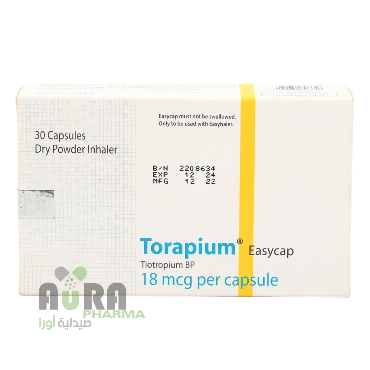 تورابيوم 18 ميكروجرام 30 كبسوله فارمابيديا