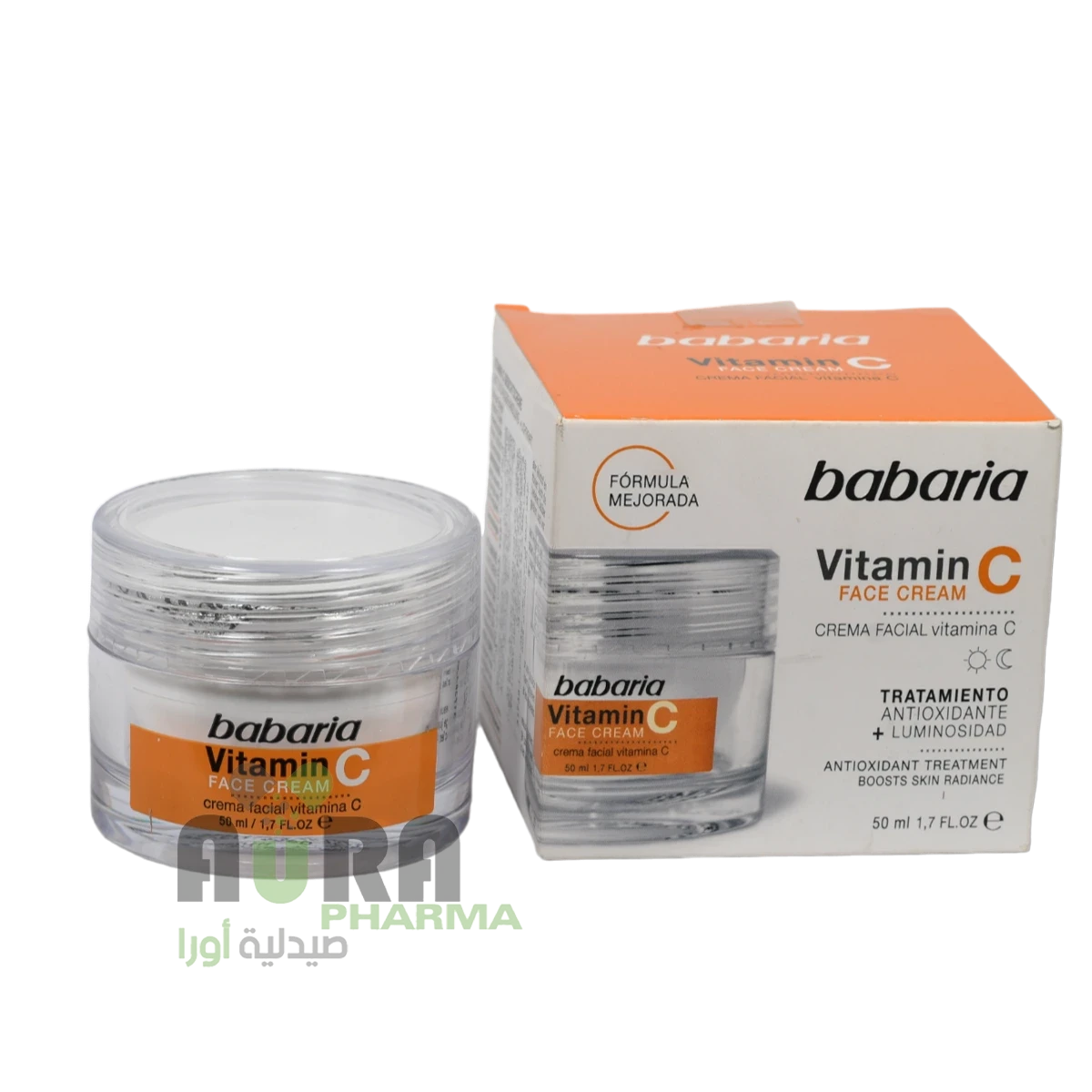 باباريا كريم مرطب للوجه مع فيتامين سي، 50مل