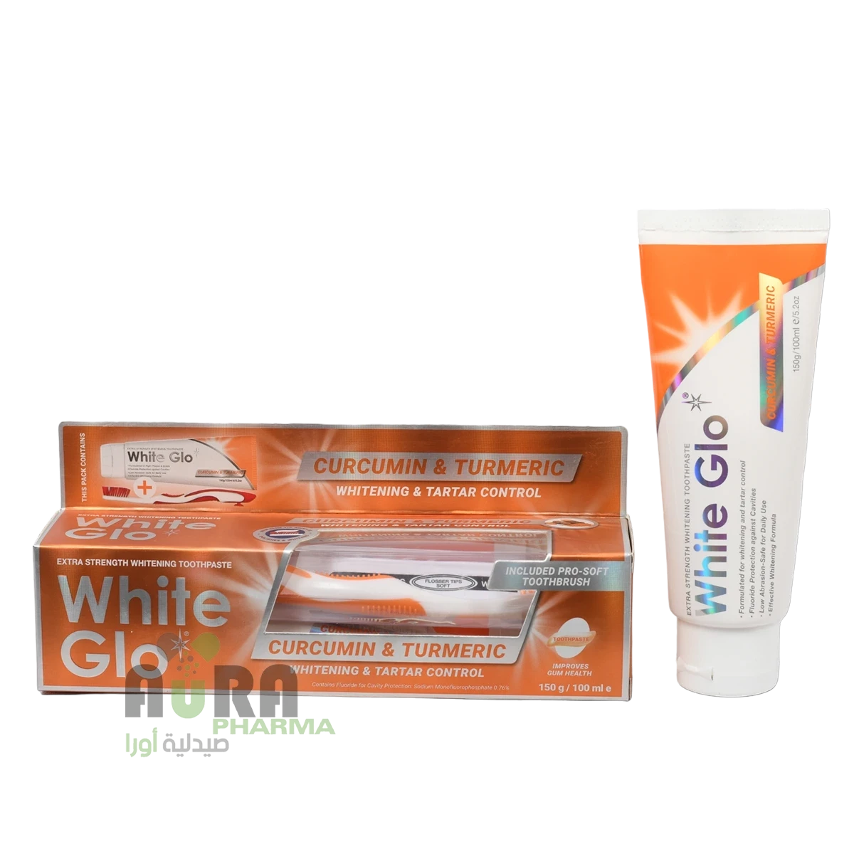 وايت جلو معجون أسنان مبيض ومقاوم للجير بالكركم -150 جرام