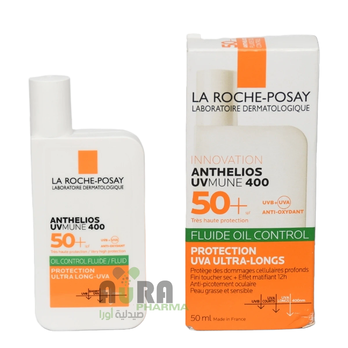 واقي شمس سائل بعامل حماية 50 من لاروش بوزيه للبشرة الدهينة - 50 مل