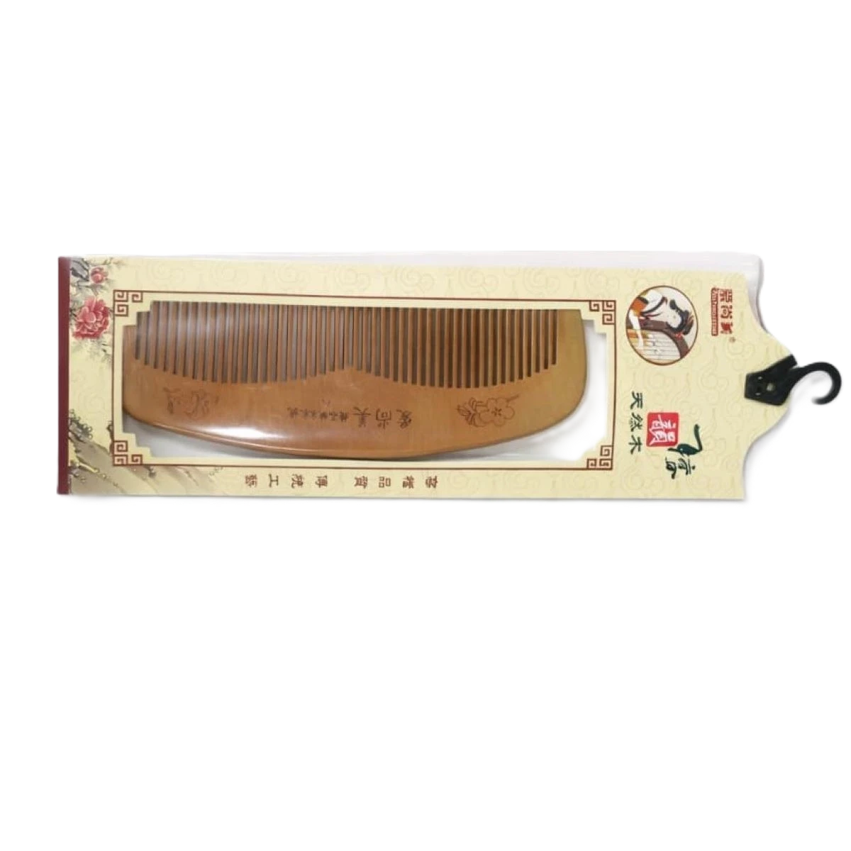 مشط ايشانجمي الخشبي الطبيعي