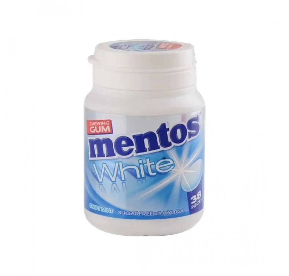 علكه خالية من السكر من منتوس وايت38 قطعة