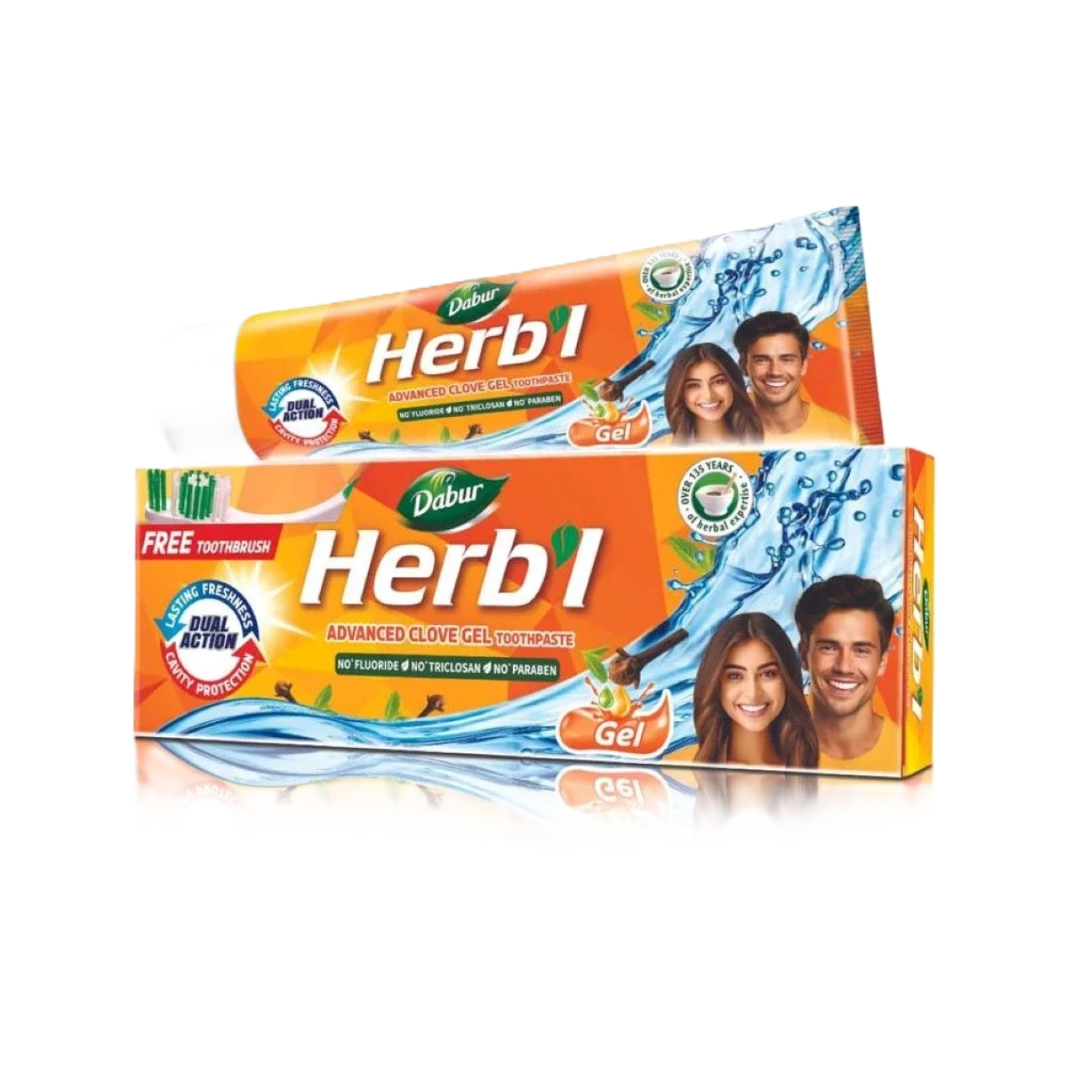 دابر معجون اسنان طبيعي بالقرنفل  مع الفرشاه 150جرام