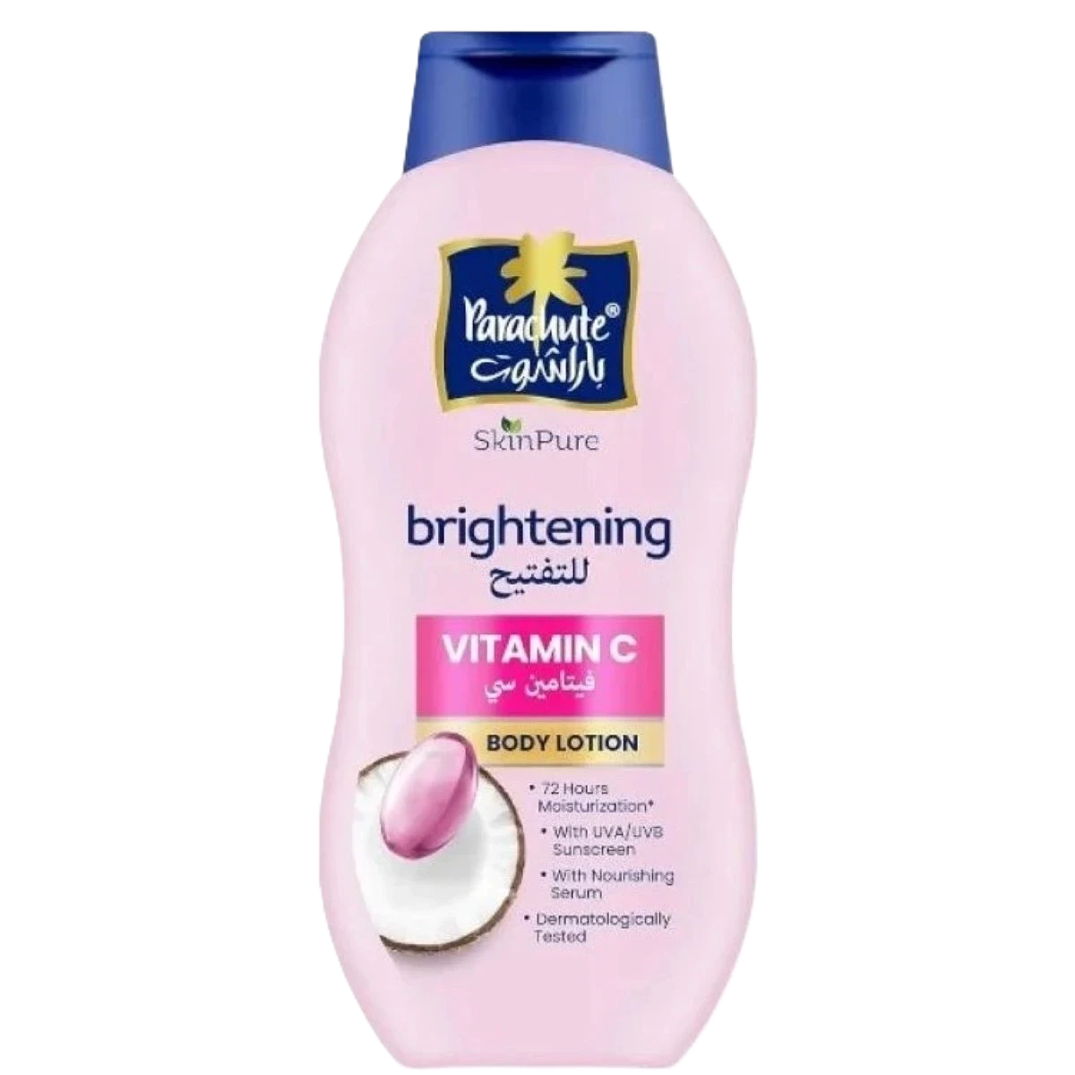 باراشوت لوشن تفتيح الجسم بفيتامين سي وزيت جوز الهند - 400 مل