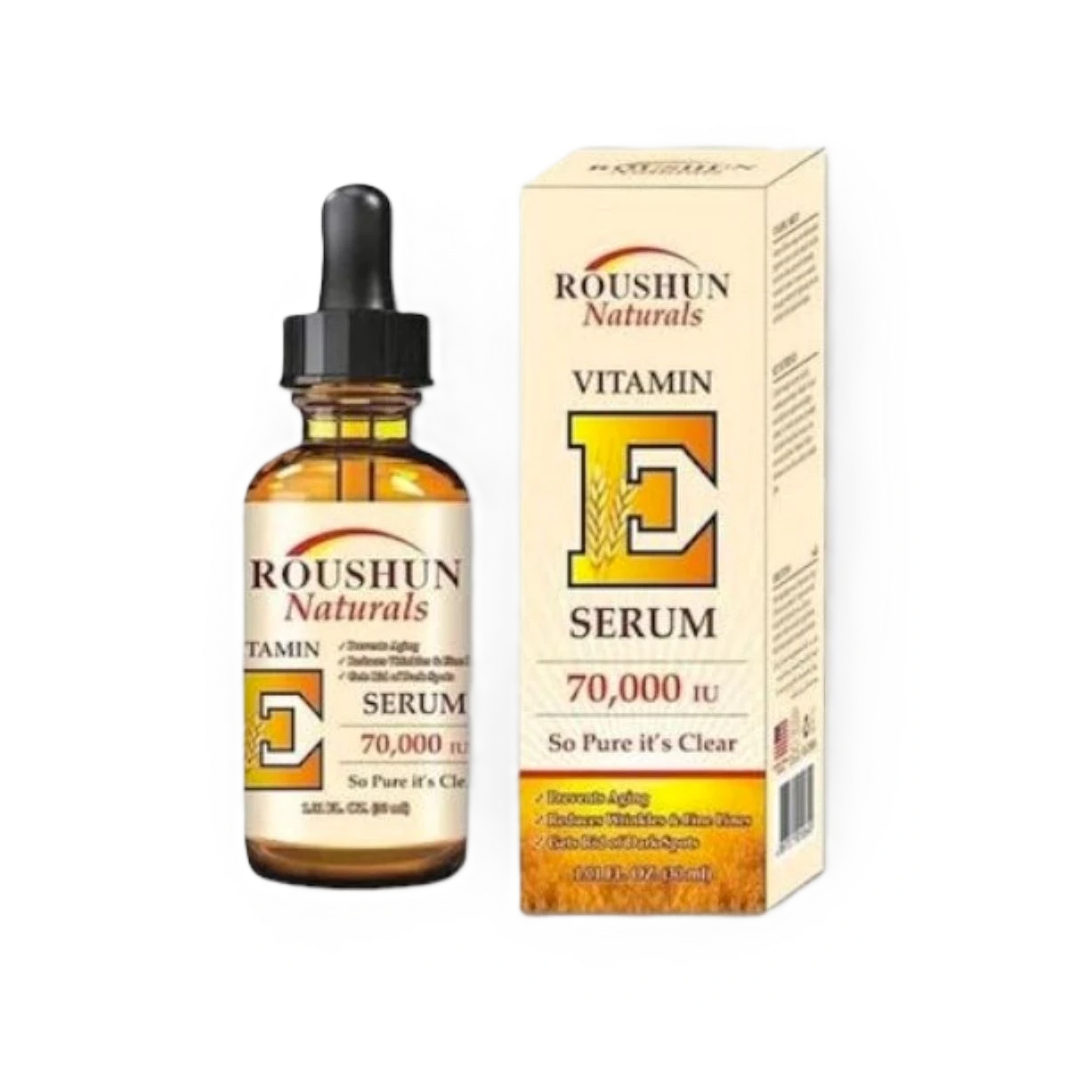 سيروم فيتامين E-70000IU للعناية بالبشرة من روشان، 30 مل