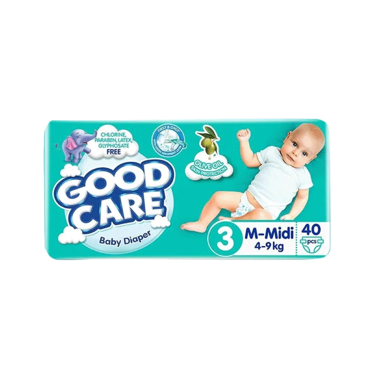 حفاضات جود كير رقم 3 وسط، عدد 40 حبه