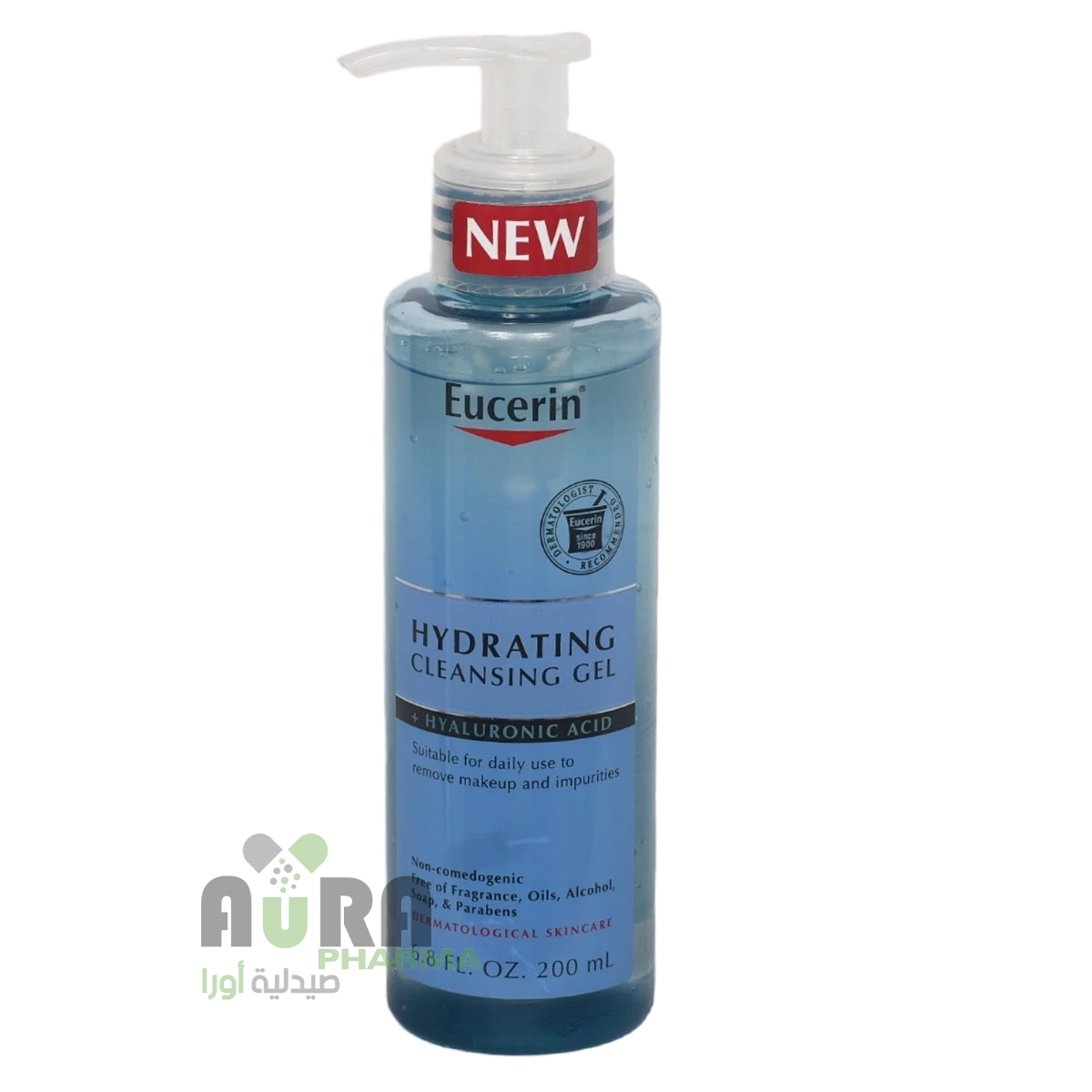 يوسرين جل مرطب لتنظيف الوجه بحمض الهيالورنيك ،200مل