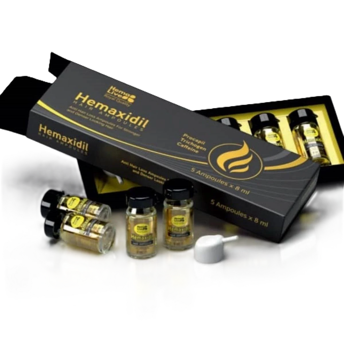هيمالايف هيماكسيديل امبولات مضاده لتساقط الشعر 5*8مل