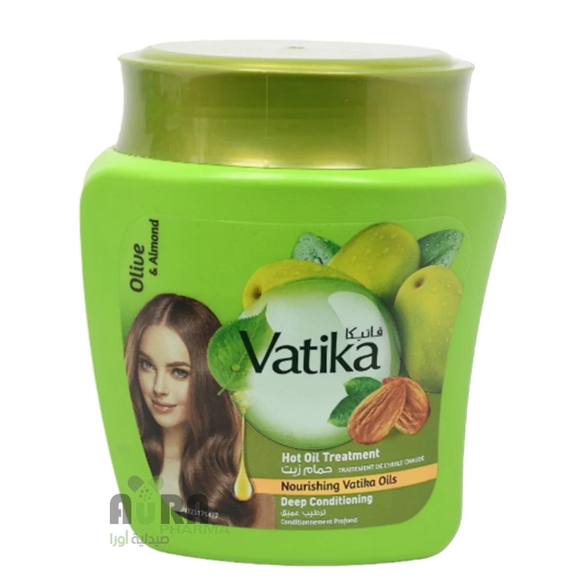 حمام زيت للعناية بالشعر بخلاصة الزيتون واللوز من فاتيكا- 500جرام