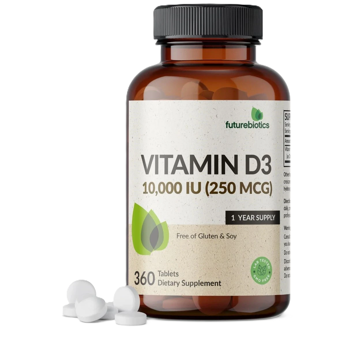 فيوتشربيوتكس، فيتامين د3، 250 ميكروغرام( 10000 وحدة دولية )360قرص