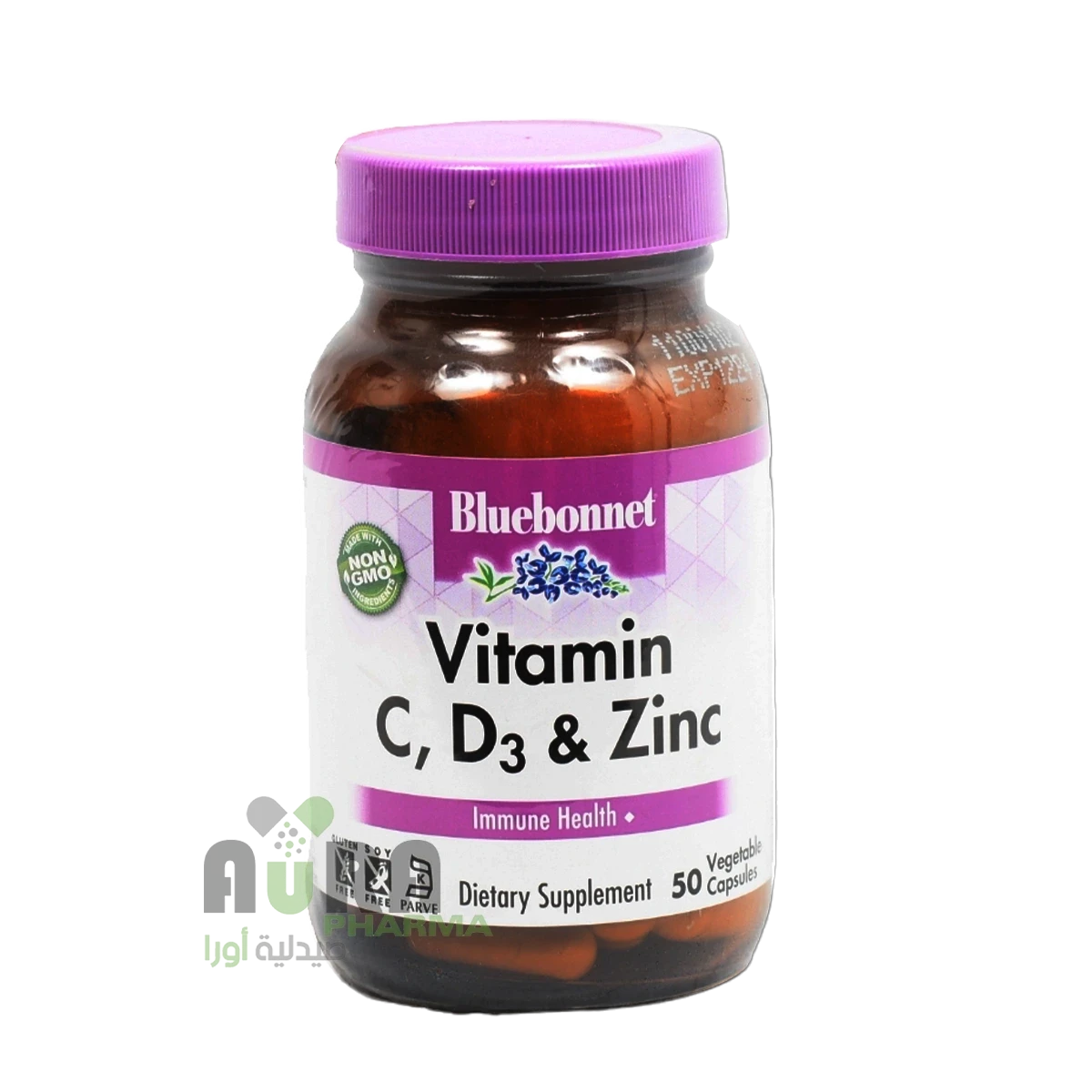 بلو بونيت فيتامين C وD3 والزنك  50كبسوله