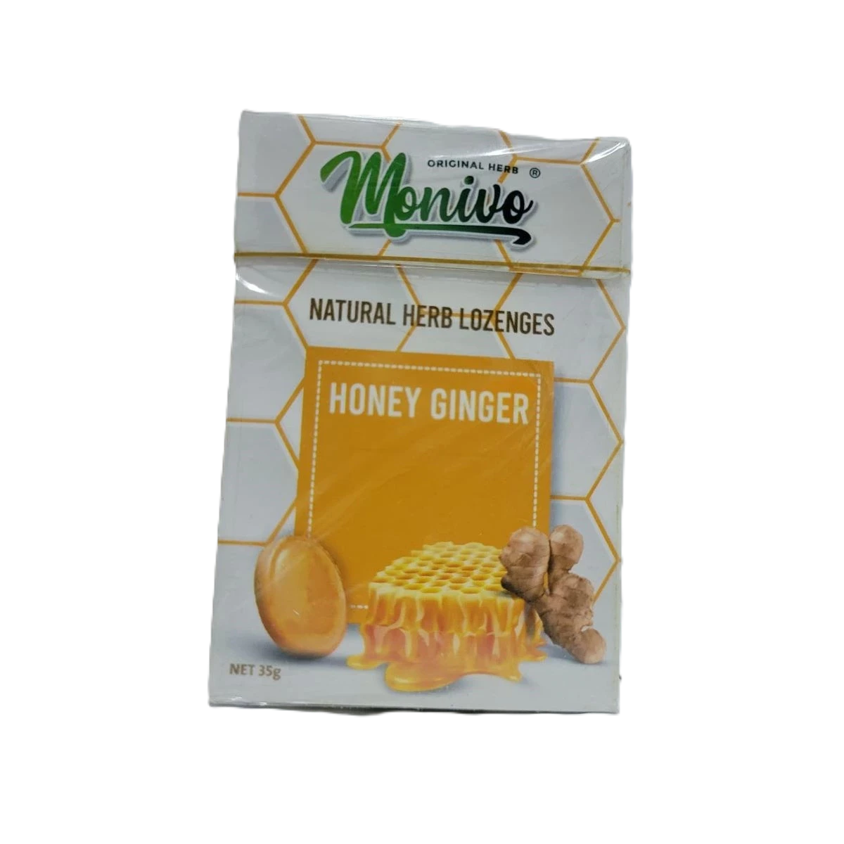 مونيفو مصوص  حلق بنكهة العسل والزنجبيل 35جرام