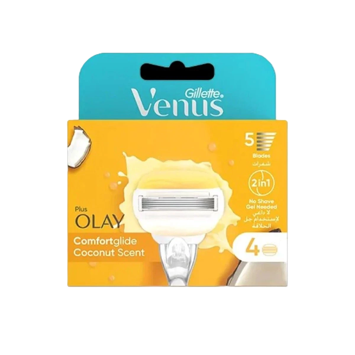 عبوات شفرات الحلاقة النسائية جيليت فينوس وأولاي، 4 قطع