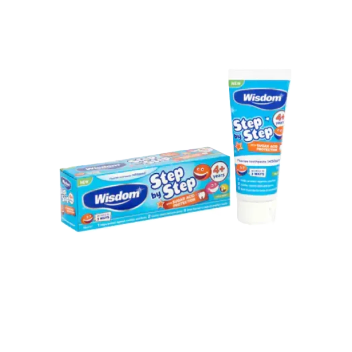 معجون اسنان ويزدم ستيب باي ستيب للاطفال من عمر 4سنوات فما فوق 75مل