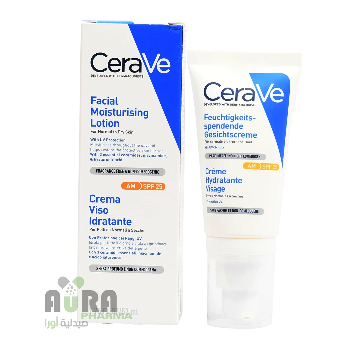 لوشن ترطيب الوجه النهاري بعامل حماية من الشمس 25 من سيرافي- 52 مل