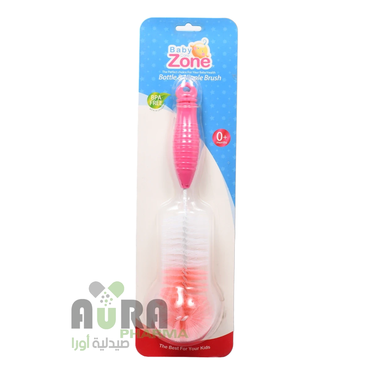 بيبي زون فرشاة رضاعة بيد واحدة-8372