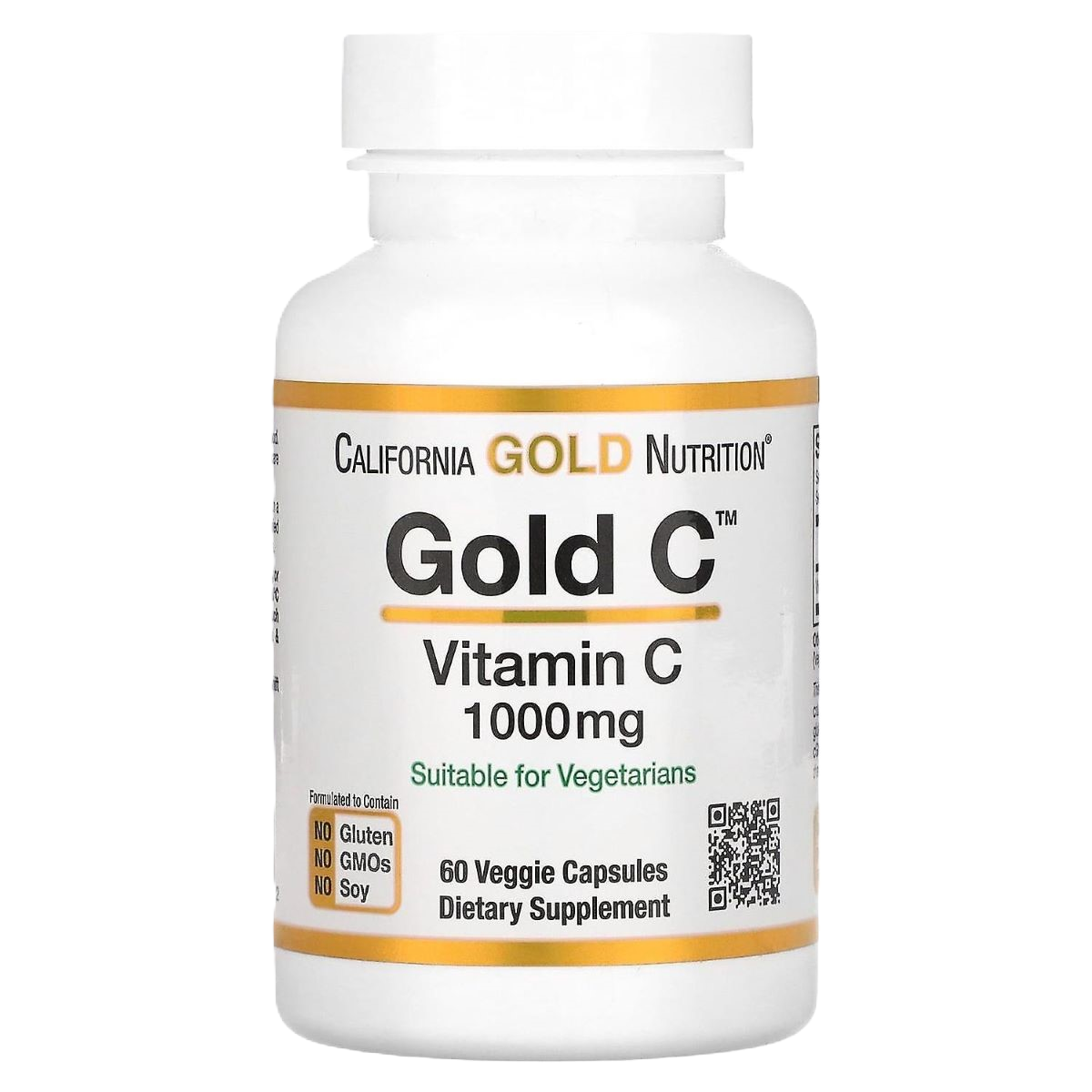 فيتامين سي 1000مجم 60 كبسولة نباتية جولد