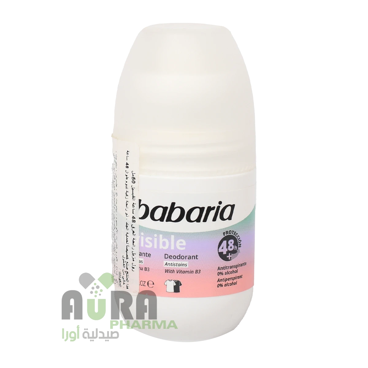 مزيل العرق باباريا رول اون غير مرئي، 50 مل