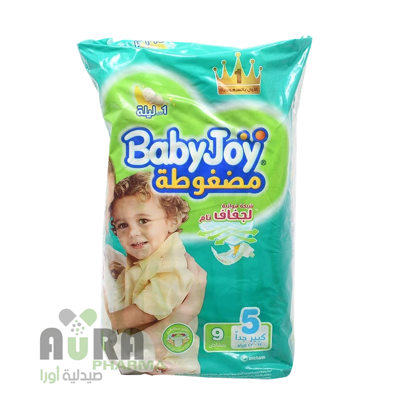 حفاضات اطفال بيبي جوي رقم 5 جونيور، توفيري عبوة 9 حبات