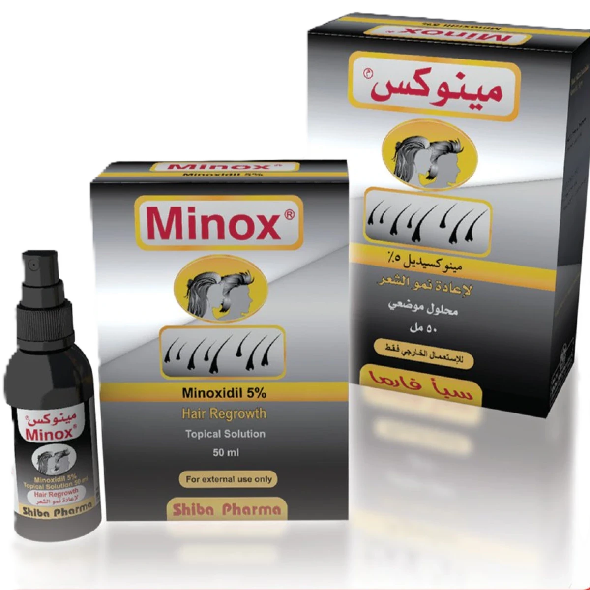 مينوكس5% محلول موضعي لاعادة نمو الشعر ، 50 مل