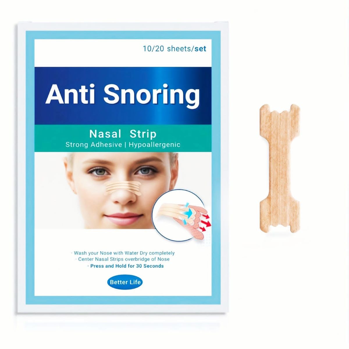 لصقات الانف مضاده للاحتقان 10حبات