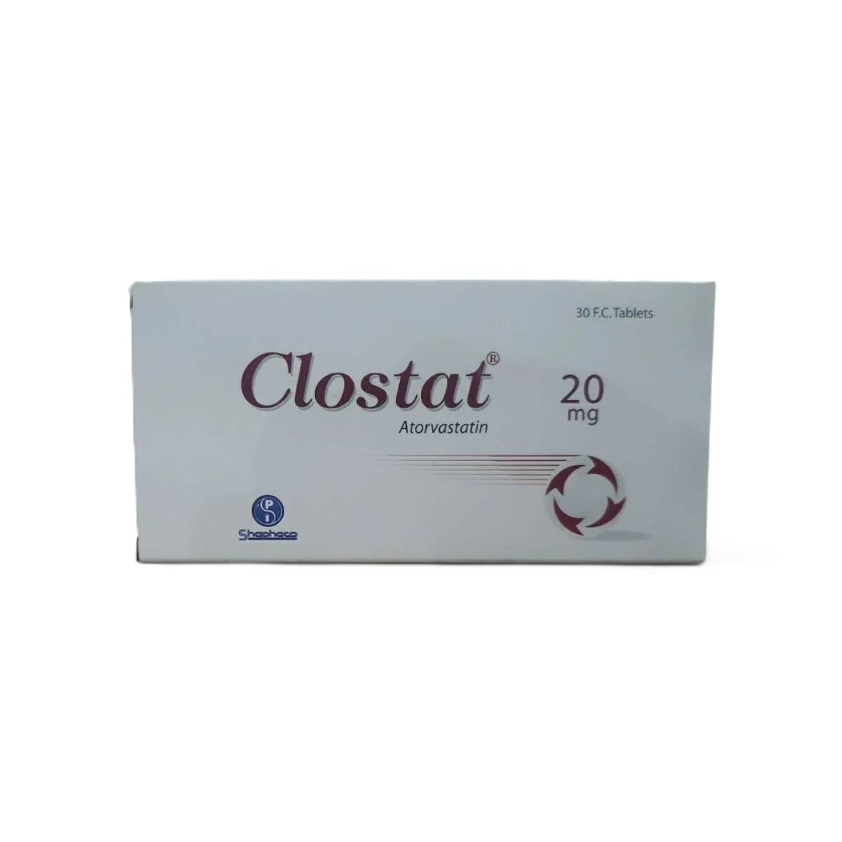 كلوستات 20ملجم 30قرص شفاكو