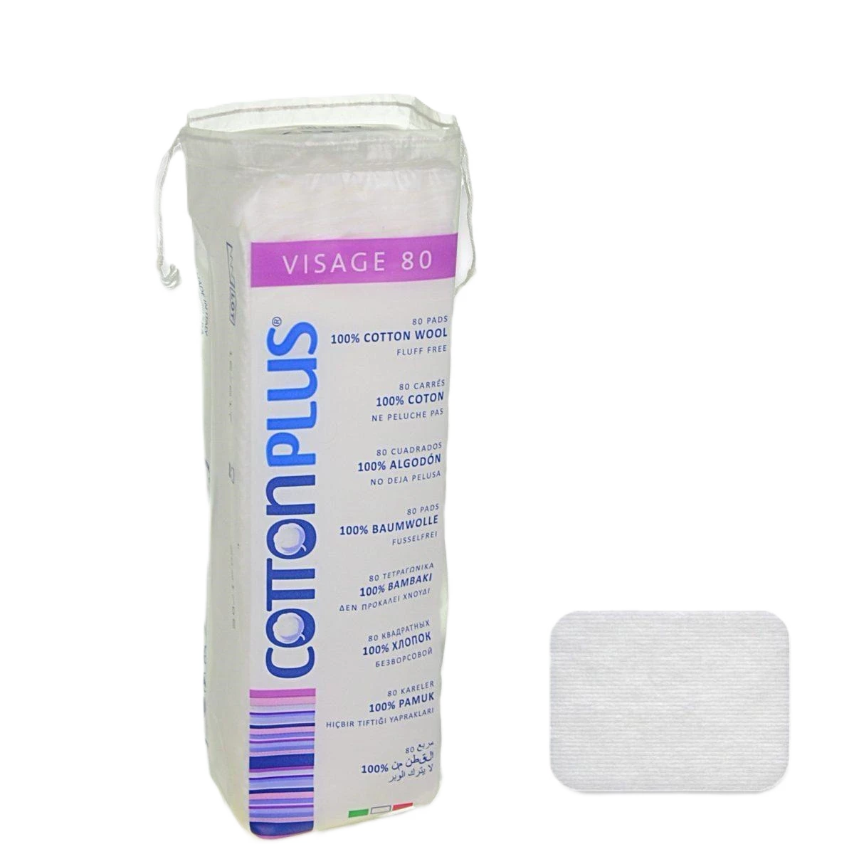 قطن تجميل ايطالي 80حبه كوتن بلاس ديستشيي2353