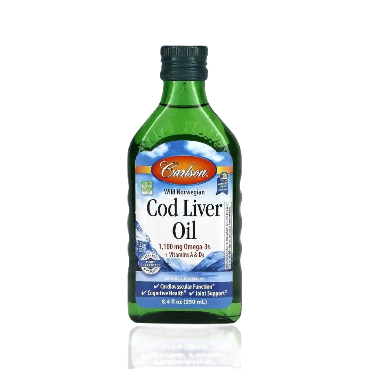 زيت كبد الحوت النرويجي البري السائل 250مل