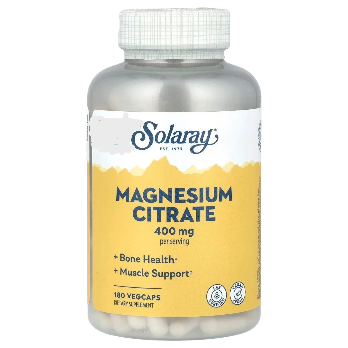 مغنيسيوم سيترات 400ملجم سولاري 180كبسولة