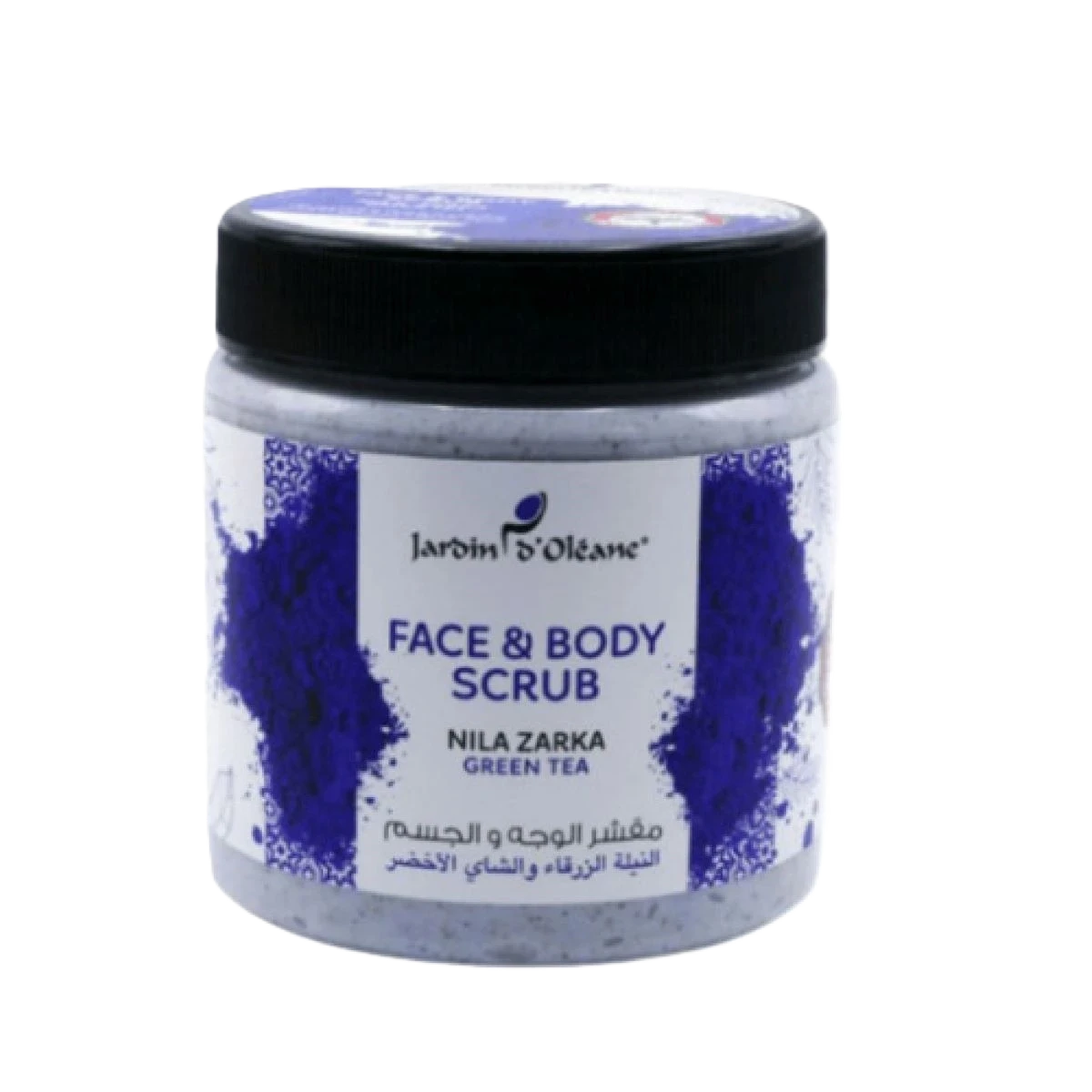 جاردن اوليان مقشر الوجه والجسم بالنيلة الزرقاء والشاي الأخضر،500مل