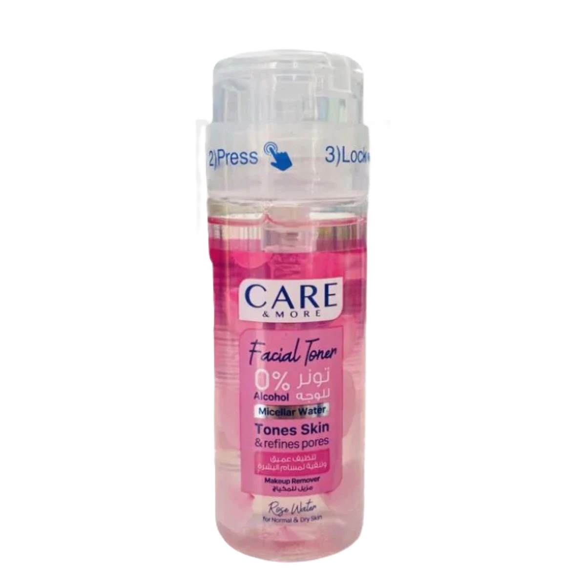 كير اند مور تونر الوجه للبشره الجافة والعادية بماء الورد 150 مل