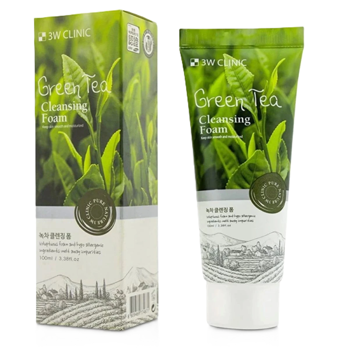 غسول الشاي الأخضر من 3W clinic