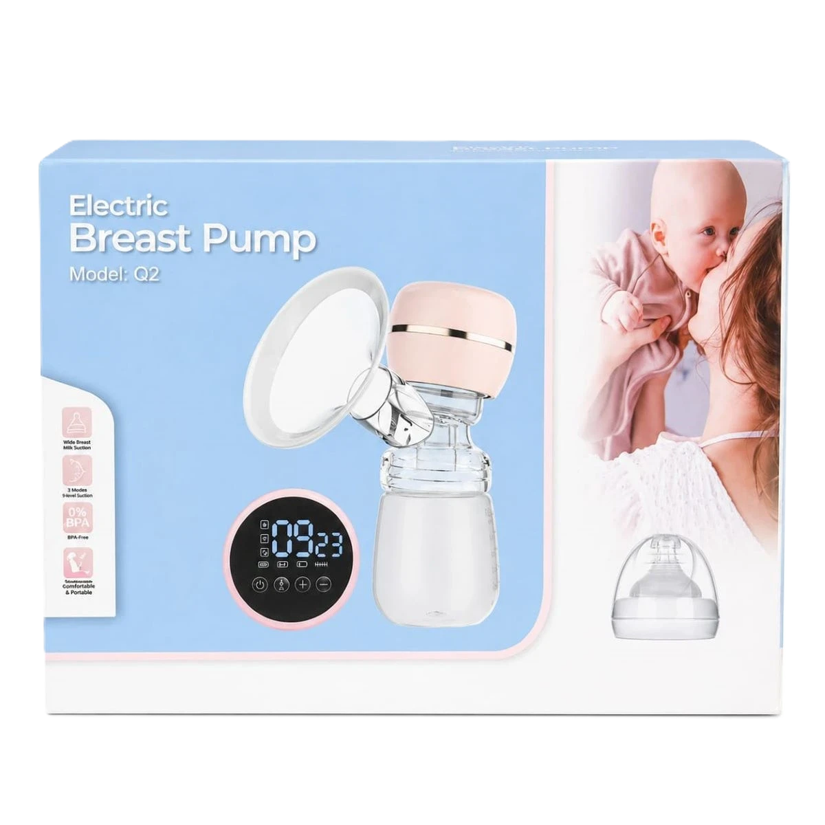 شفاط حليب كهربائي مع التحفيز Q2