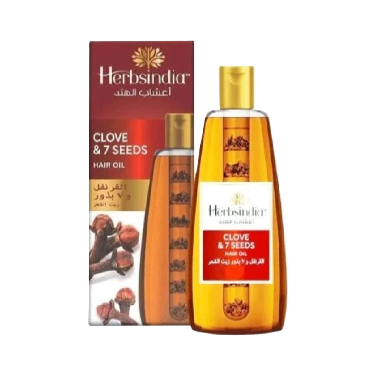 أعشاب الهند زيت شعر بالقرنفل و7 بذور عشبية ،180 مل