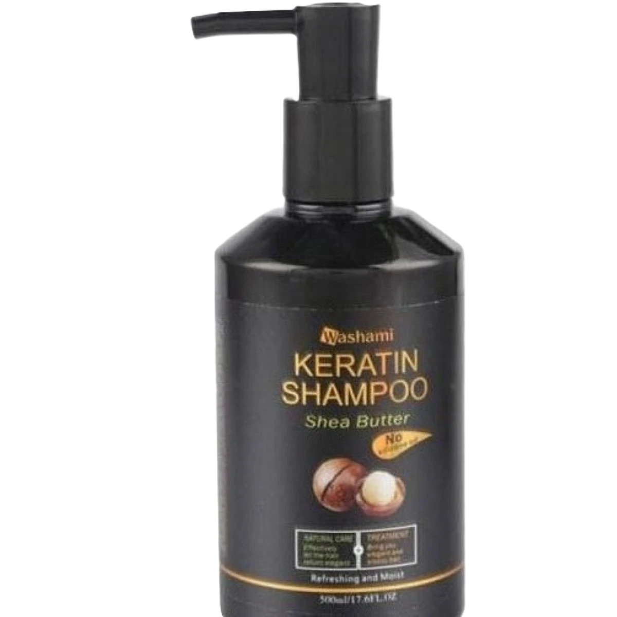 وشامي شامبو كيراتين وزبدة الشيا خالي من السليكون