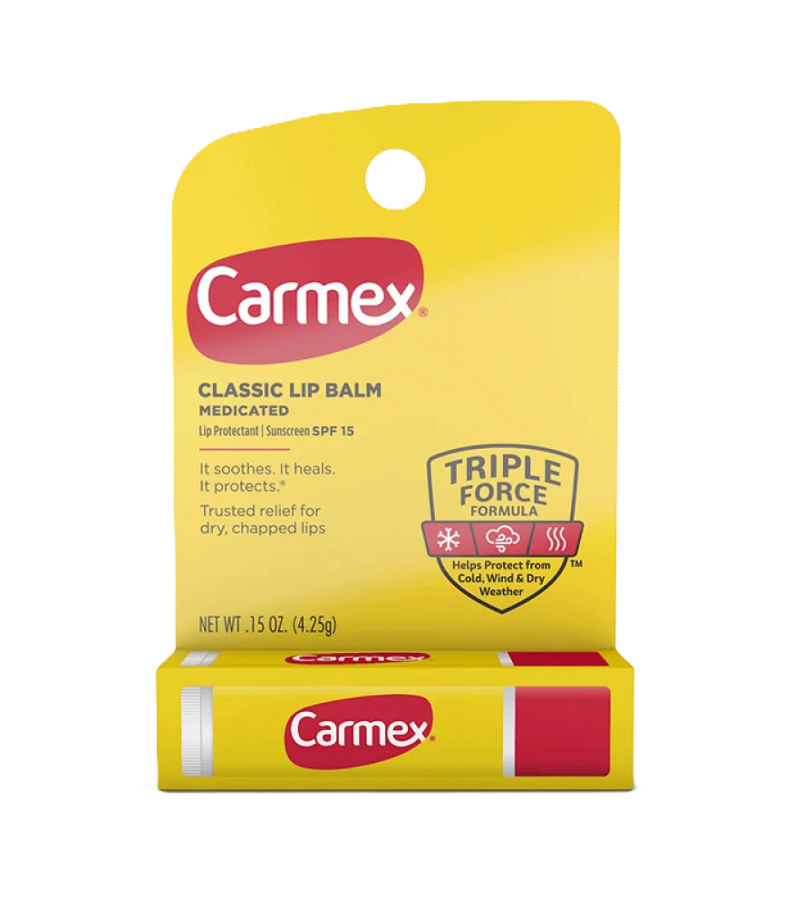 بلسم مرطب للشفاه كلاسيكي طبي مع عامل وقاية من الشمس 15 من كارميكس 4.25جرام