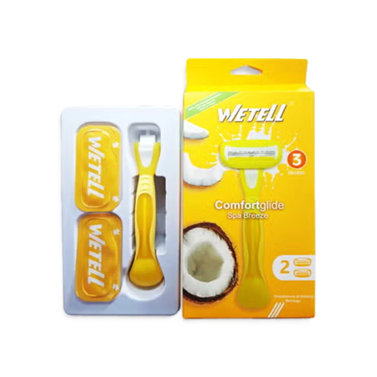 شفرات و حلاقة نسائية ويتيل لجميع مناطق الجسم بجوز الهند