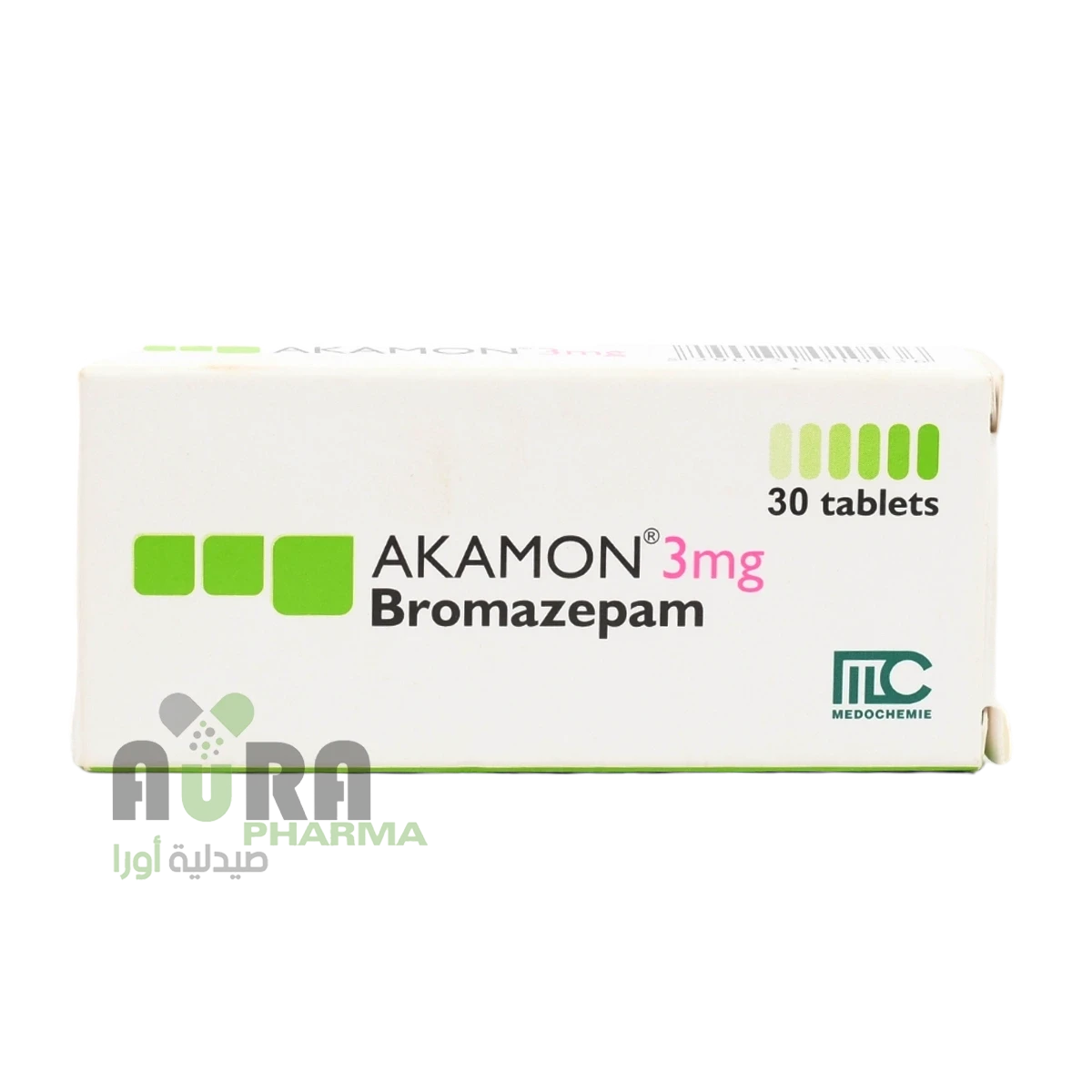 اكامون 3ملجم برومازيبام اقراص مجموعة المحضار