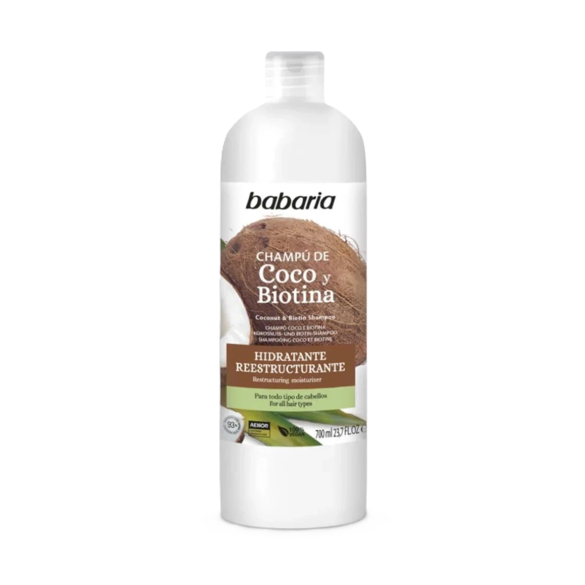 باباريا شامبو مرطب بخلاصة جوز الهند والبيوتين، 700مل