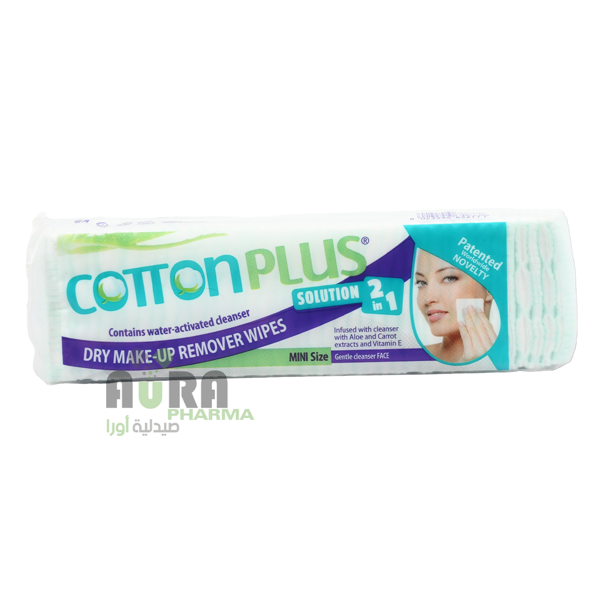 قطن بلس مزيل المكياج 80 حبة، شذى