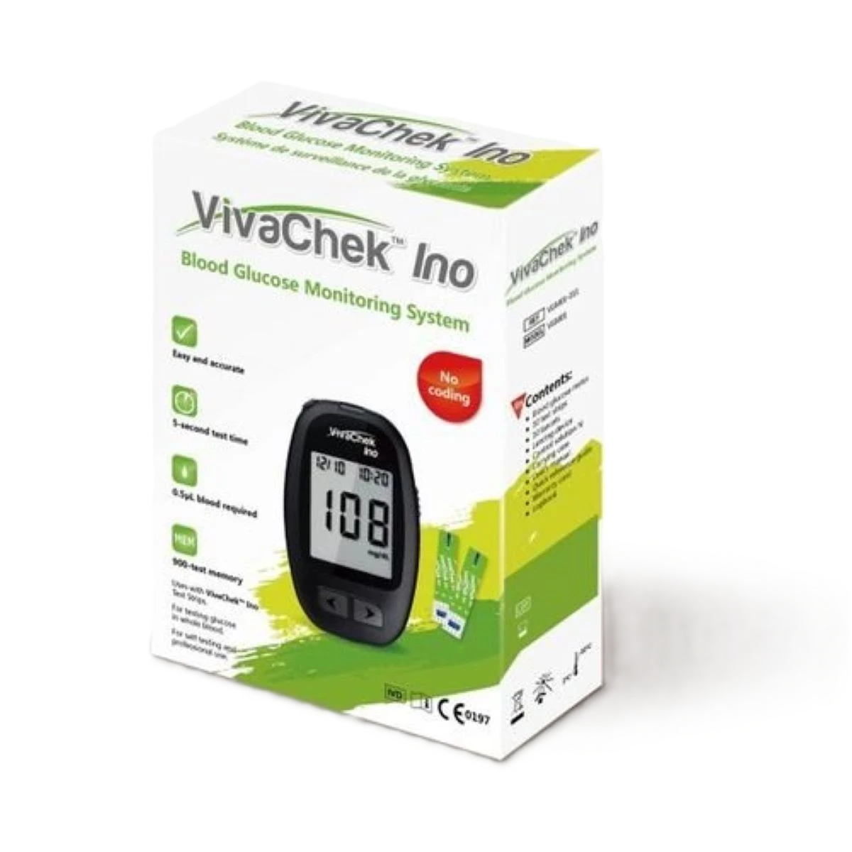 جهاز قياس السكر في الدم فيفا شيك امريكي سران (MG/DL)