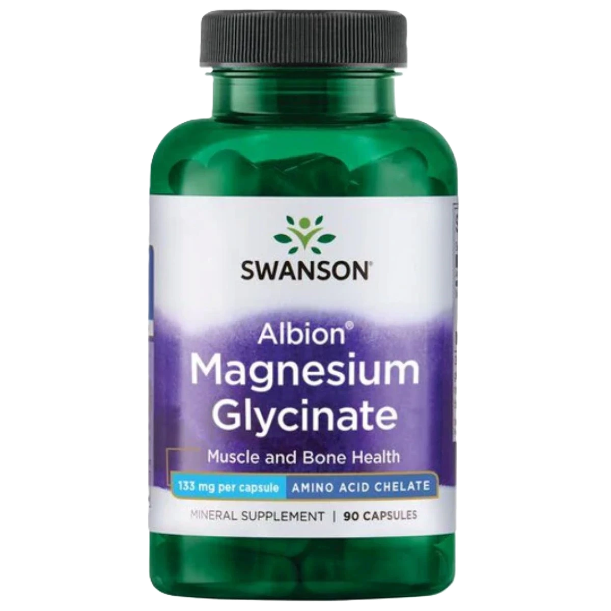سوانسون ألبيون مغنيسيوم جليسينات 133 ملغ (90 كبسولة)