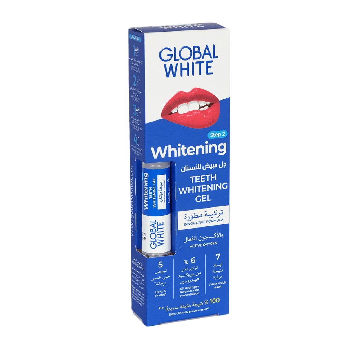 جل مبيض للأسنان من جلوبال وايت 5 مل