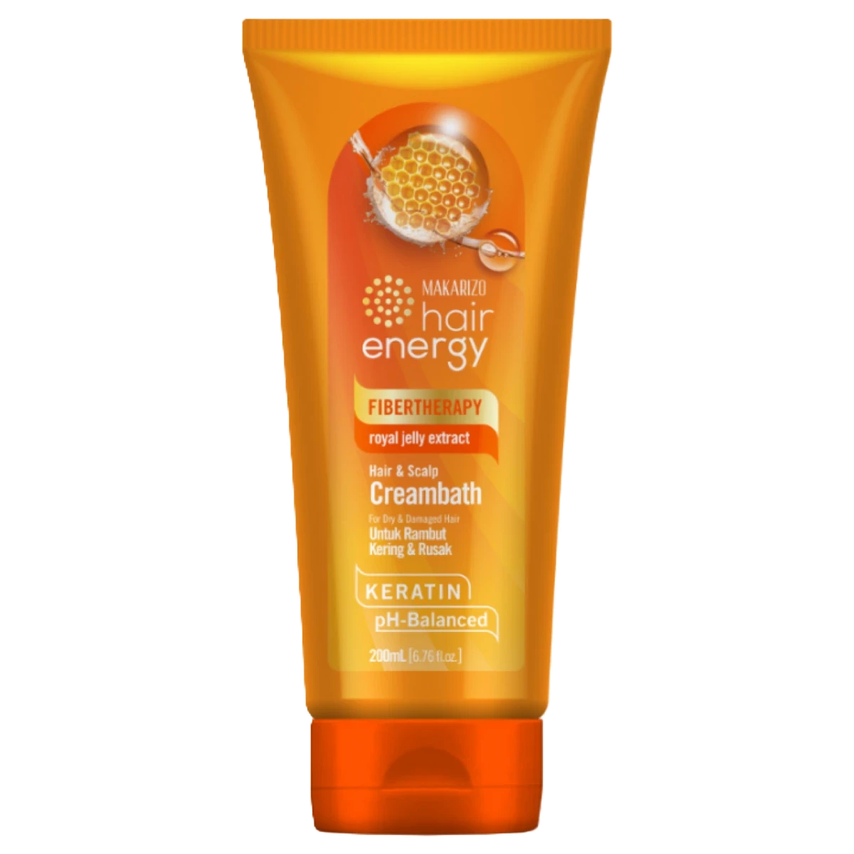 ماكاريزو كريم العلاج بالألياف للشعر وفروة الرأس غذاء ملكات النحل 200 مل