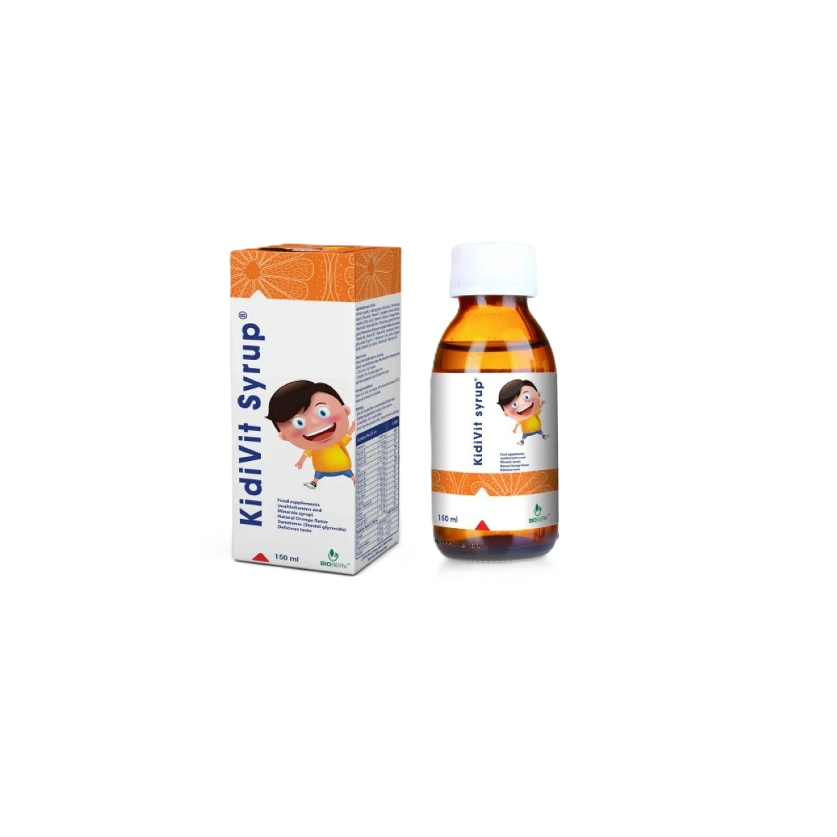 بيوسيرف كيديفت شراب  بنكهة البرتقال 150مل