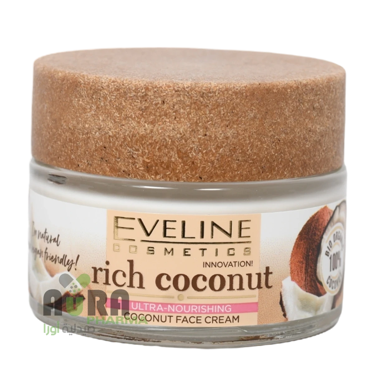 إيفلين ريتش جوز الهند ألترا كريم مغذي للوجه عضوي - للبشرة الجافة 50 مل